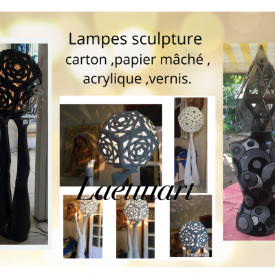 montage presentation de type d'oeuvres lumineuses 