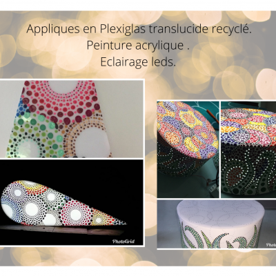 montage presentation de type d'oeuvres lumineuses 