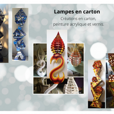 montage presentation de type d'oeuvres lumineuses 