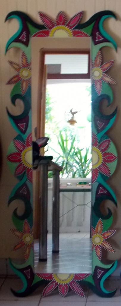 miroir fleur 